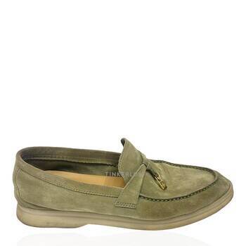 靴 Loro Piana Summer Walk Loafers 36 Summer Charms Walk Loafer Suede Tundra | Loro Piana US